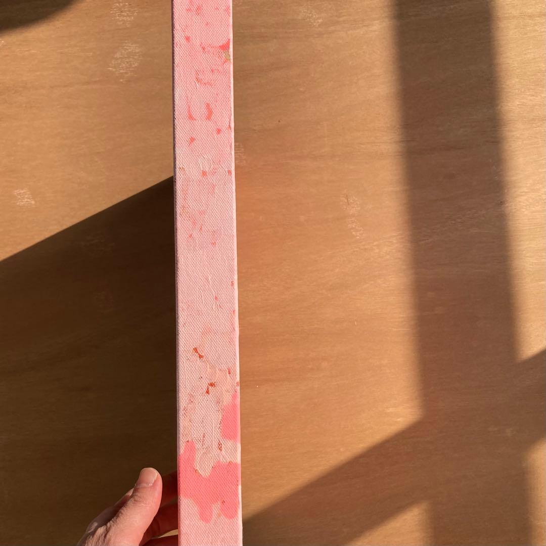 【原画・送料無料】春　迎春　お部屋でお花見気分　「桜」原画縦約40㎝×横約40㎝