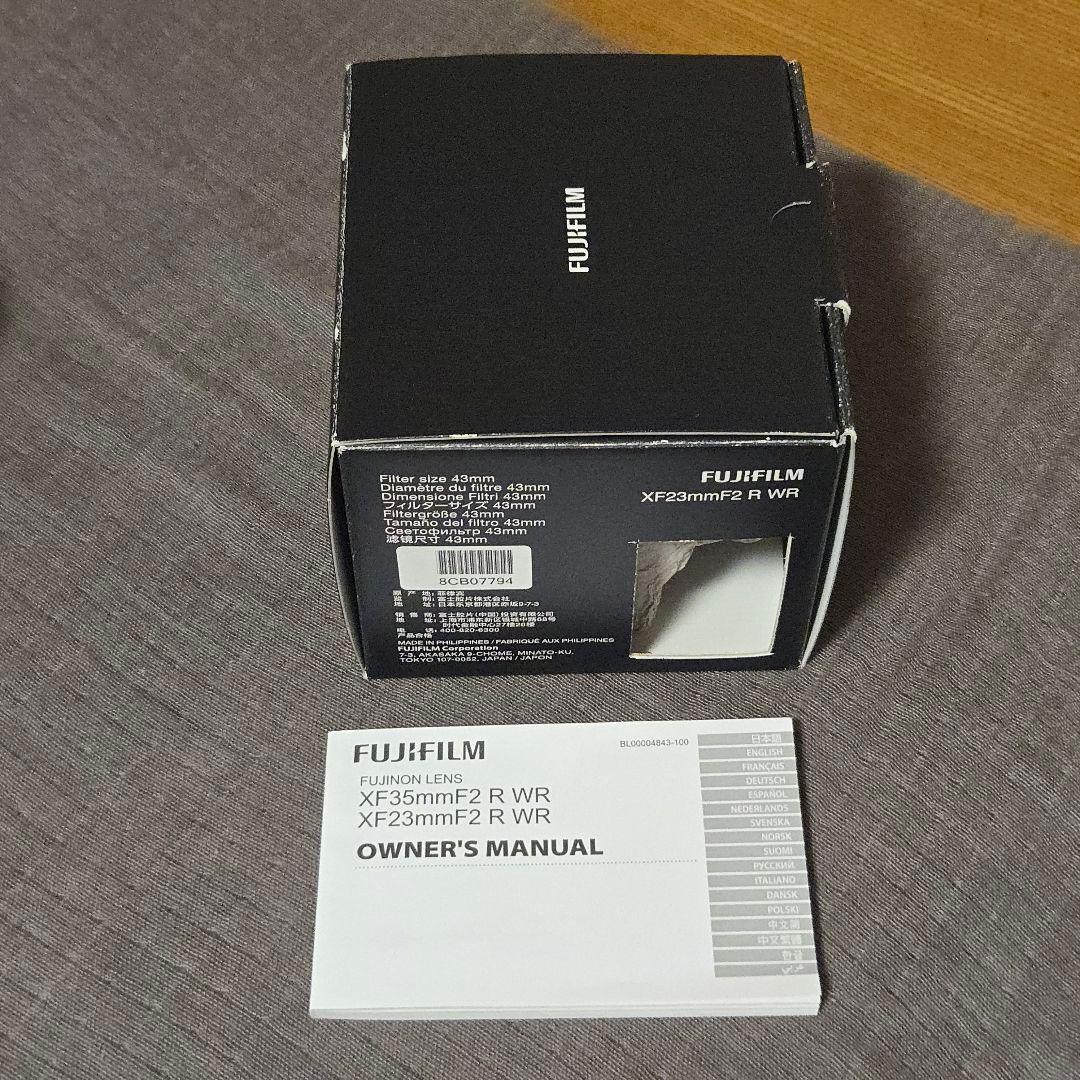 XF23mm F2 R WR（fujifilm）