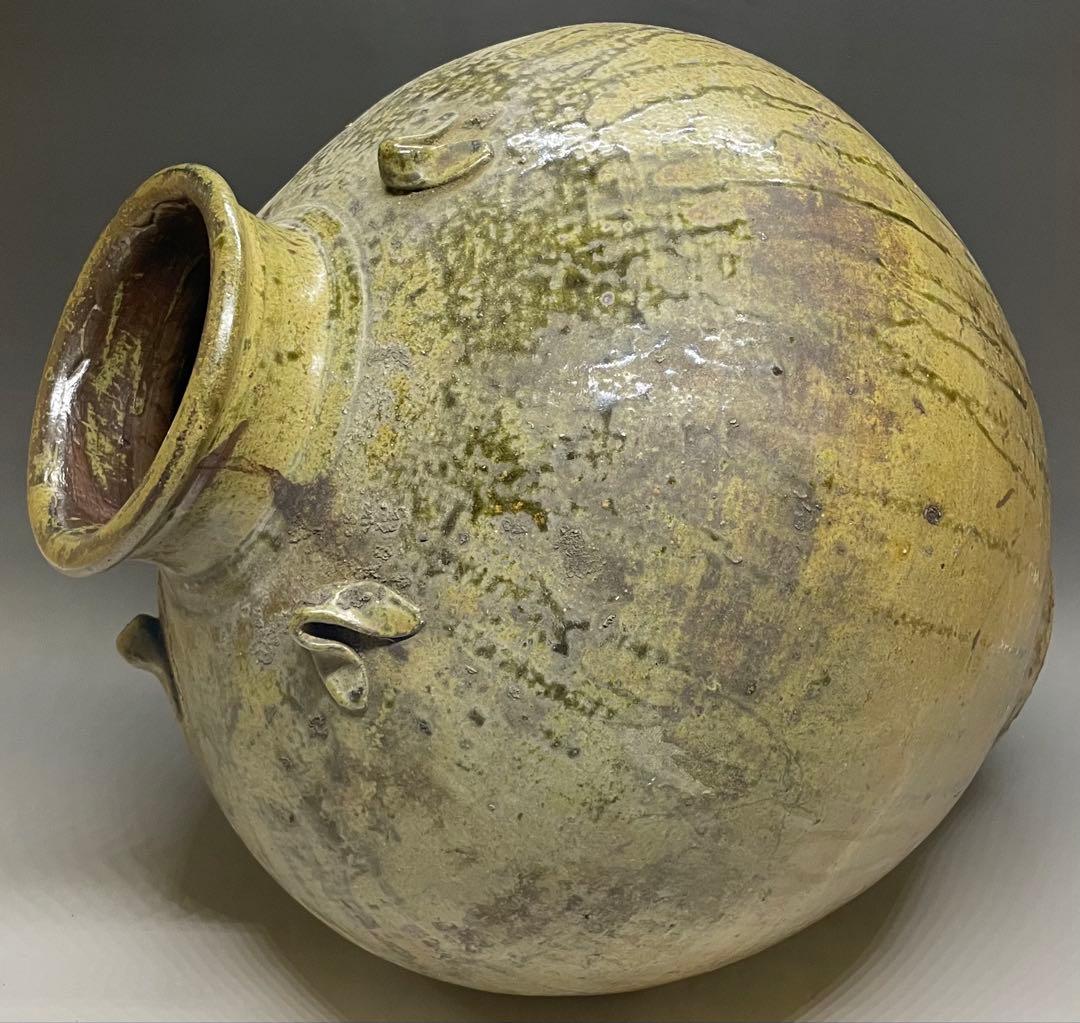 ヨシモ※プロフ必読※　呂宋壺　四耳葉茶壺　36.5cm 　T916