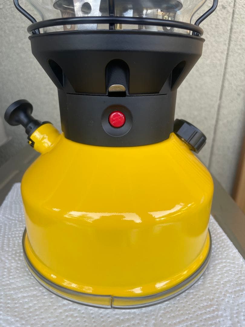 かかし コールマンランタン　ノーススター　カスタマイズ　イエロー