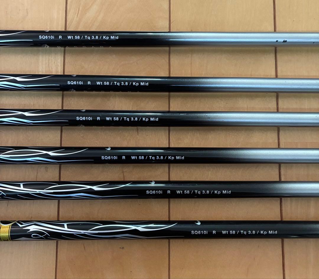 【最終価格】ナイキ　マッハスピードフォージドアイアン　6本　純正カーボン