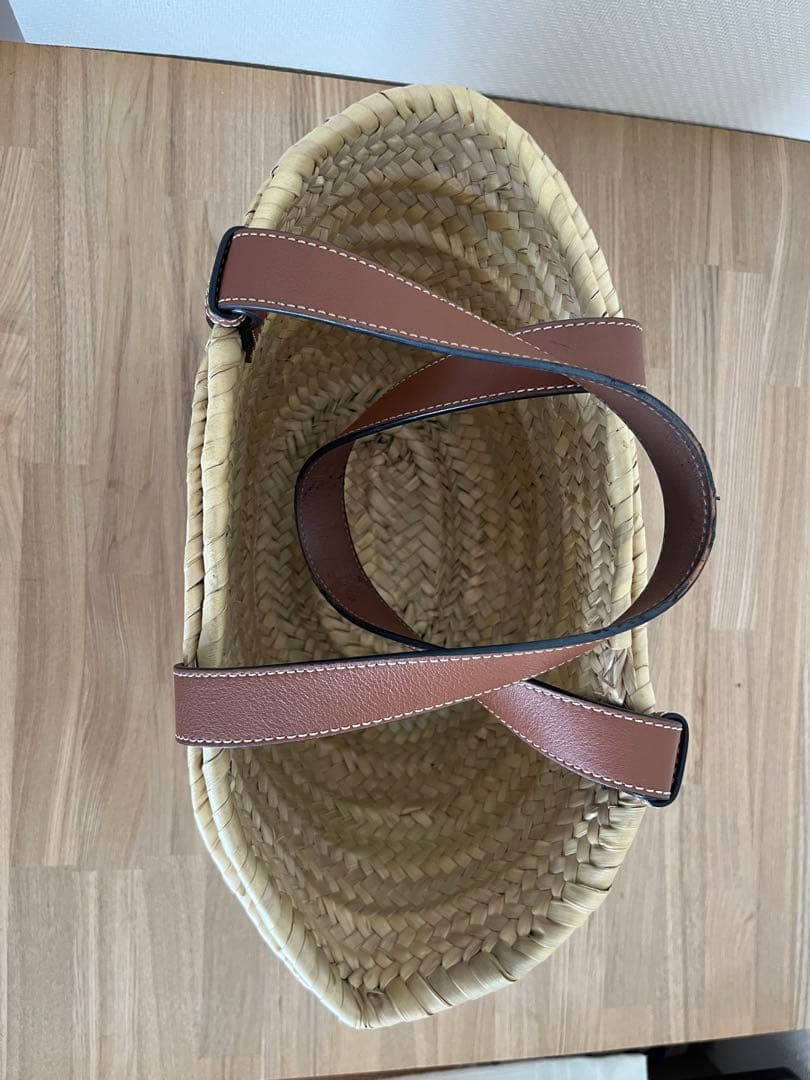 LOEWE かごバッグ ストロー ナチュラル