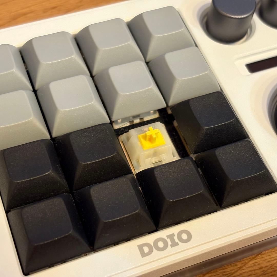 DOIO KB16 ホワイト 左手デバイス キーボード マクロパッド 本体