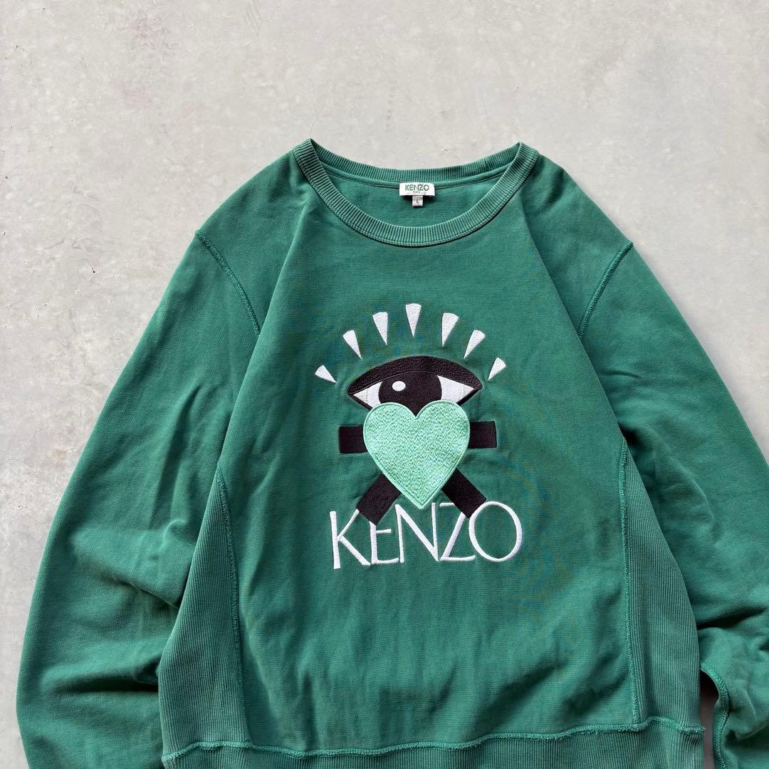 KENZO PARIS スウェット　トレーナー　アイハートロゴ