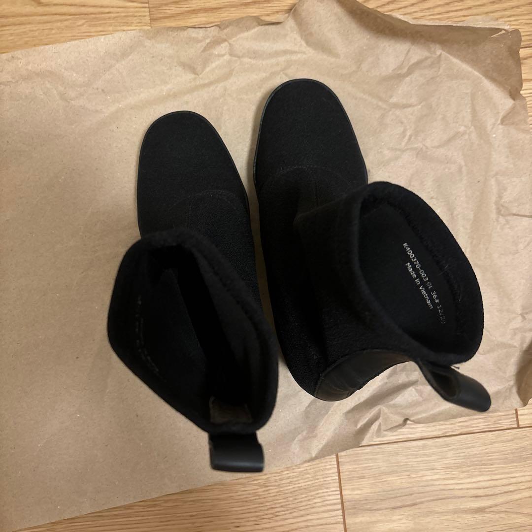 【美品】GIMMER ブラック サイドゴアブーツ 中ヒール　Gore-tex仕様