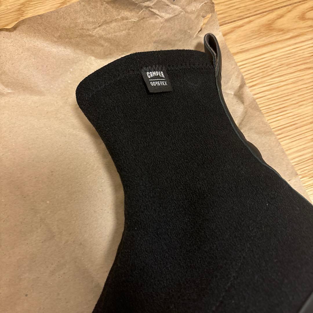 【美品】GIMMER ブラック サイドゴアブーツ 中ヒール　Gore-tex仕様