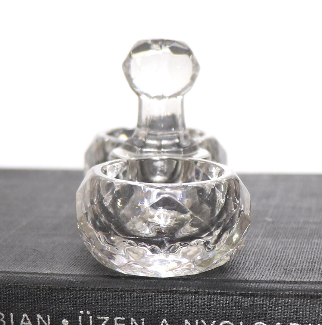 オールド・バカラ レアサイズ 調味料入れ 刻印有 塩入れ 切子 クリスタルガラス