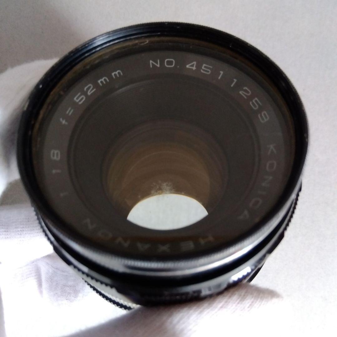 KONICA AUTOREX/本体+レンズ３+レンズフード2/ジャンク/レトロ