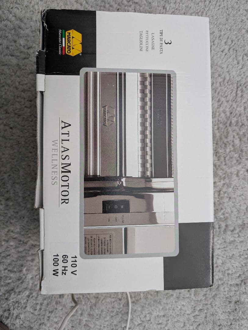 【新品】ATLAS MOTOR パスタマシン 110V 付属品あり