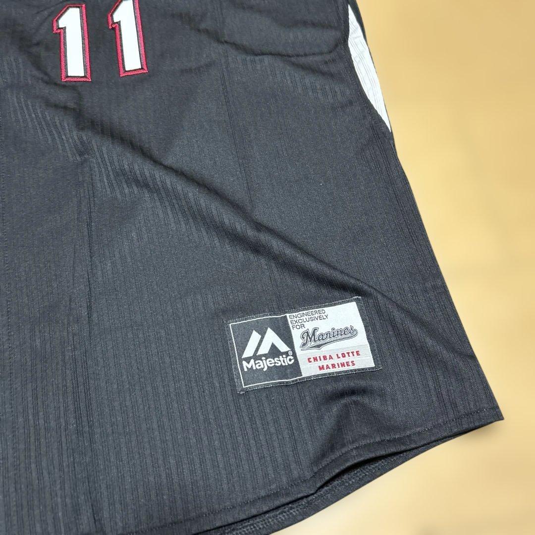 千葉ロッテマリーンズ　ユニフォーム 佐々木千隼選手X Lサイズ　マジェスティック