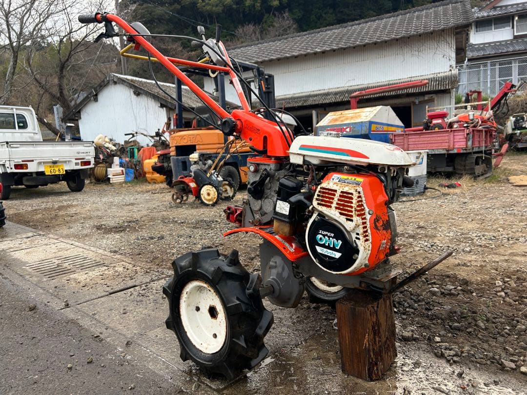 宮崎　クボタ 管理機 耕運機 TA6 畝立て 6馬力 家庭菜園 耕幅約500mm