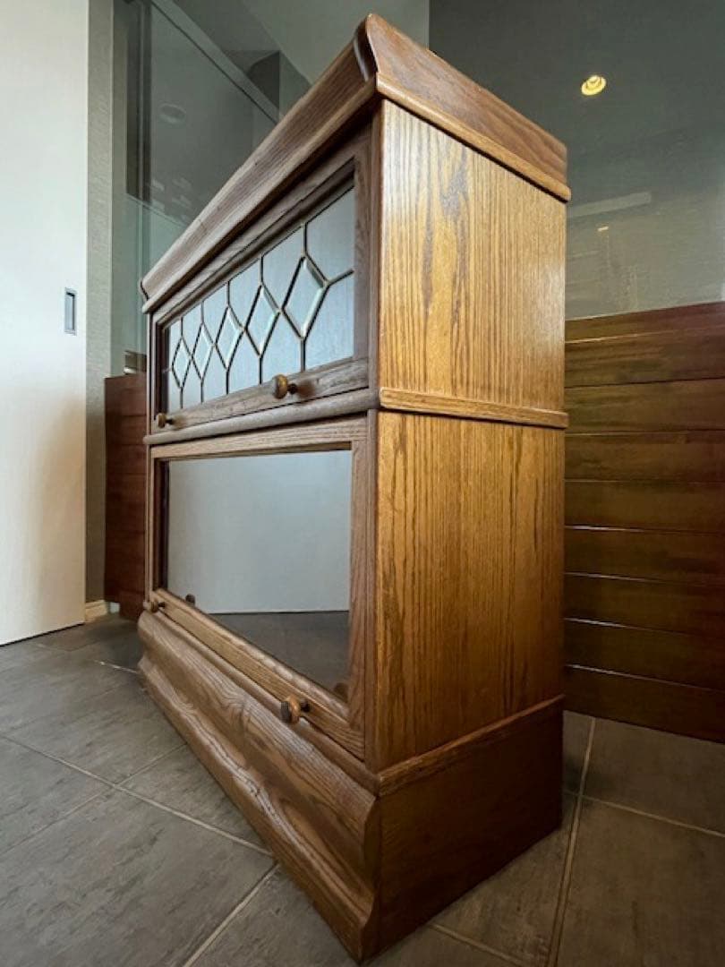 美品◾️オーク/ナラ材　スタッキングキャビネット　バリスタブックケースB 飾り棚