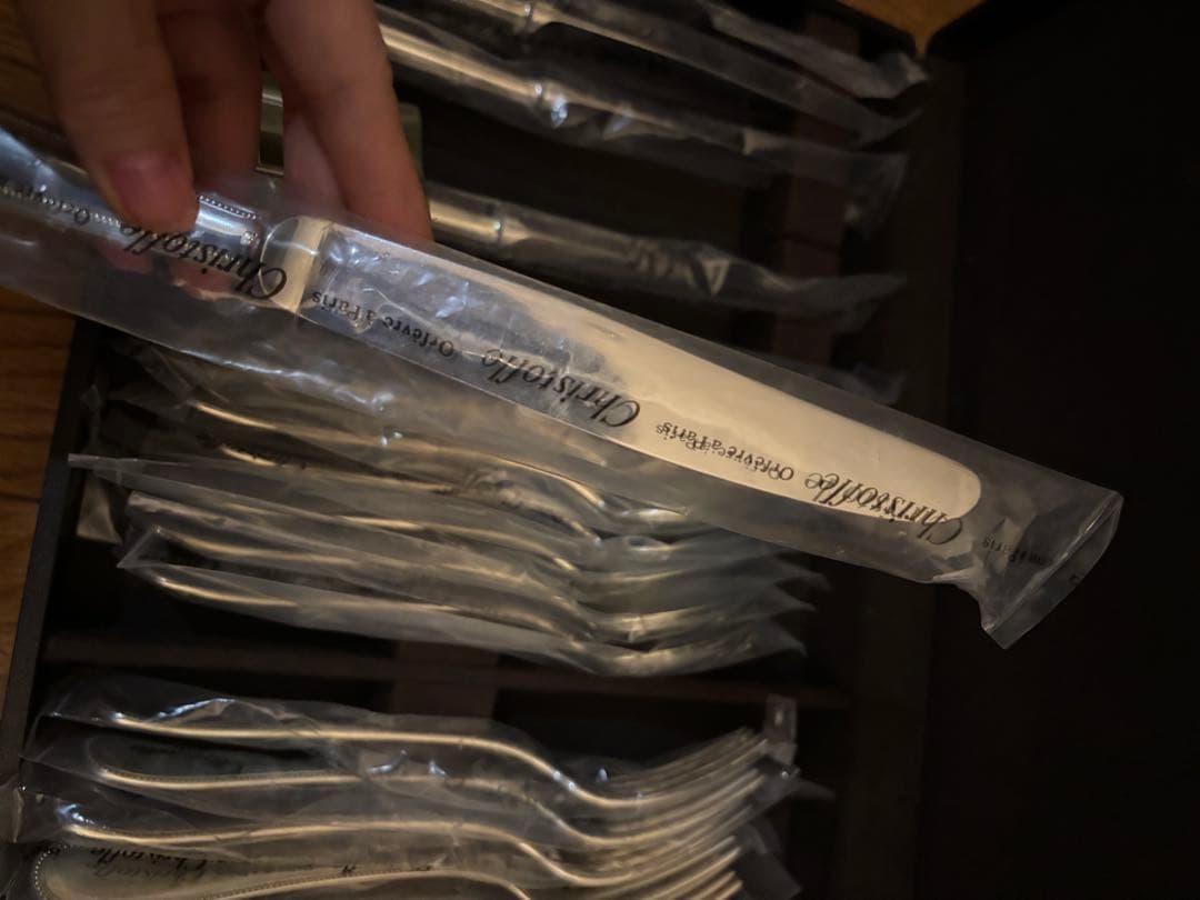 Christofle カトラリーセット フォークとナイフ各6本