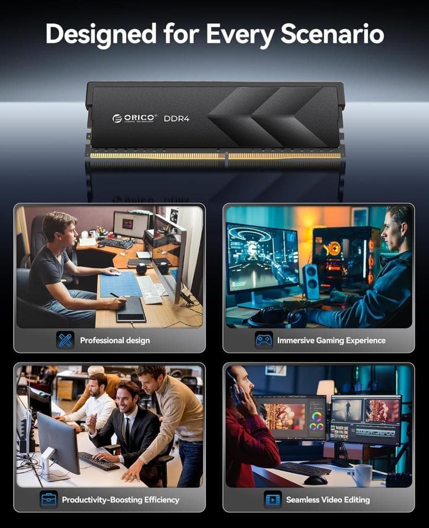 ORICO Raceline Racer DDR4メモリ (8GB×2枚組)