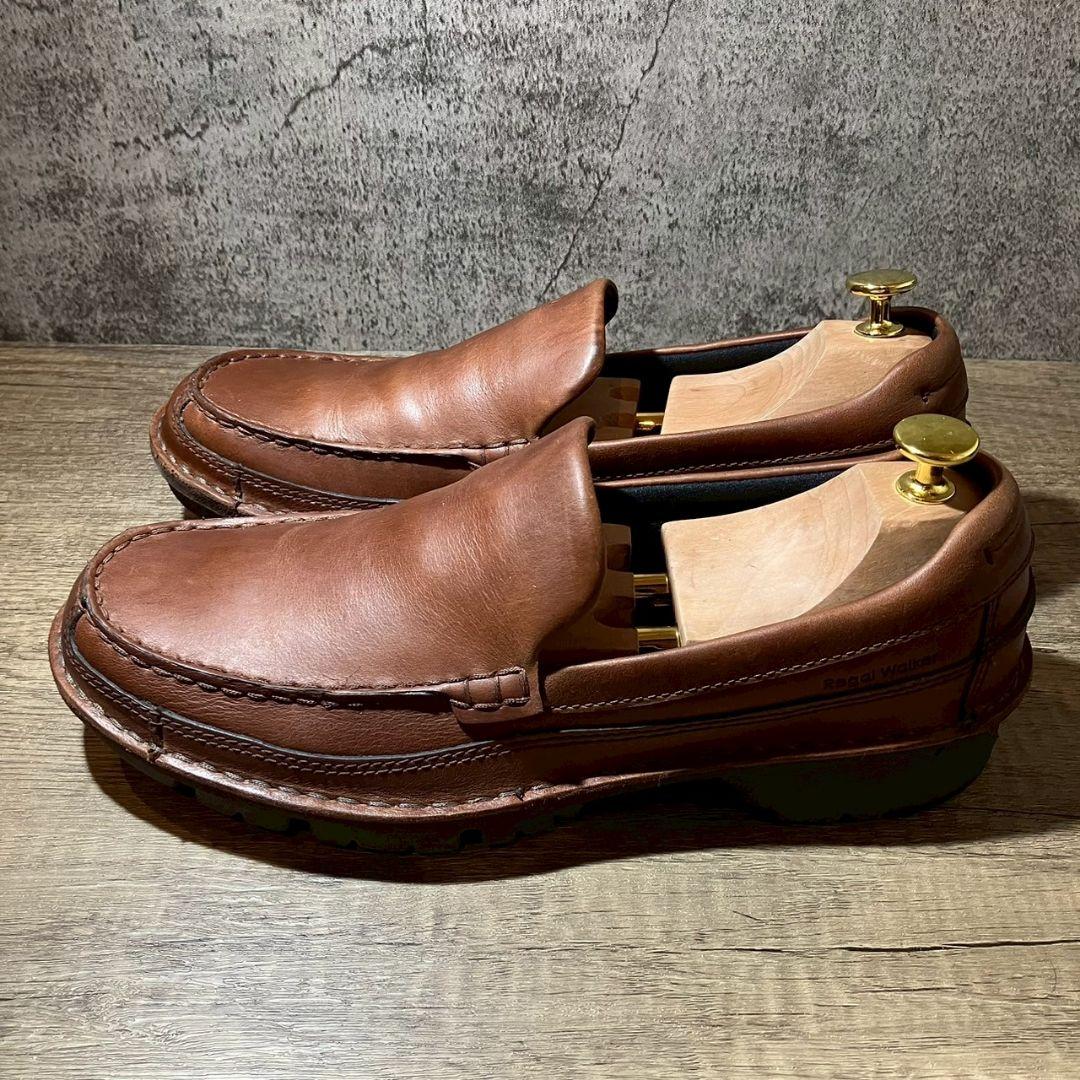 REGAL　リーガル　デッキシューズ　ブラウン　レザー　茶色　革