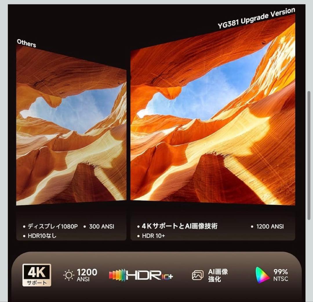 【新品保証期間内】【2025革新360°回転可能】iSinboxプロジェクター