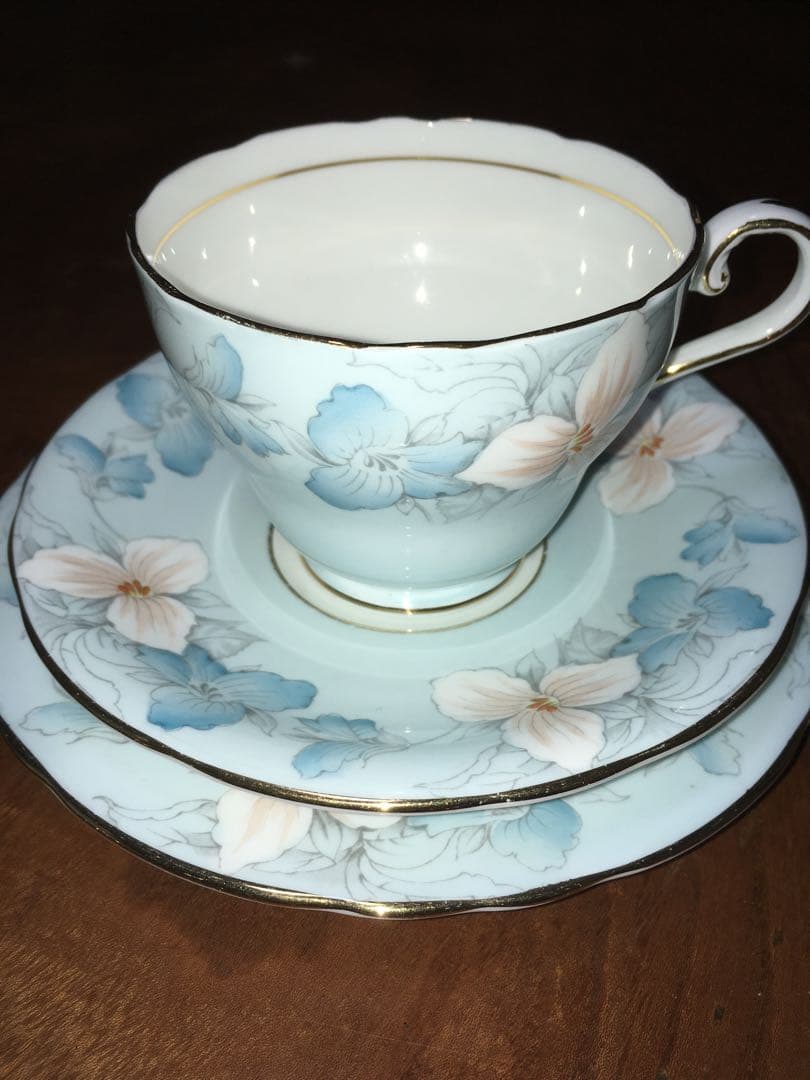 Aynsley エインズレイ 4客 アンティーク ティーカップ トリオ！