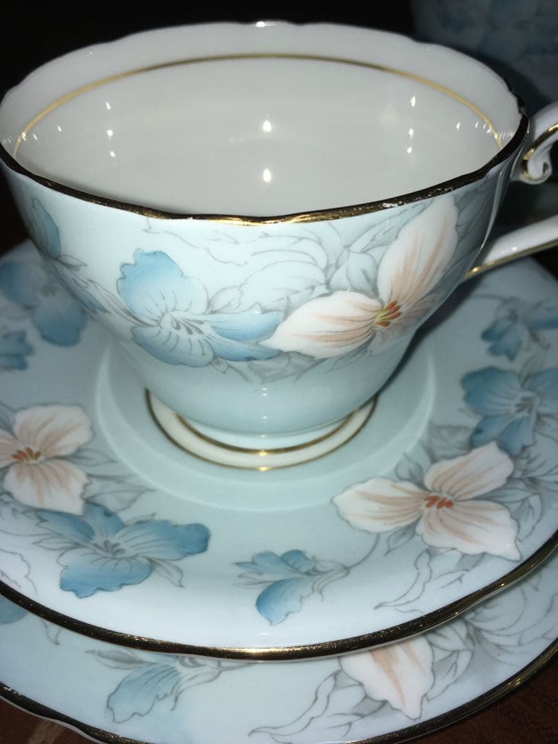 Aynsley エインズレイ 4客 アンティーク ティーカップ トリオ！