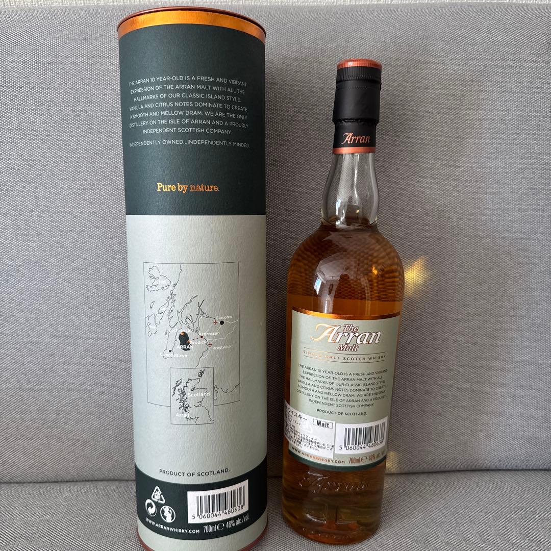 アラン10年　旧ラベル　The Arran Malt 10年