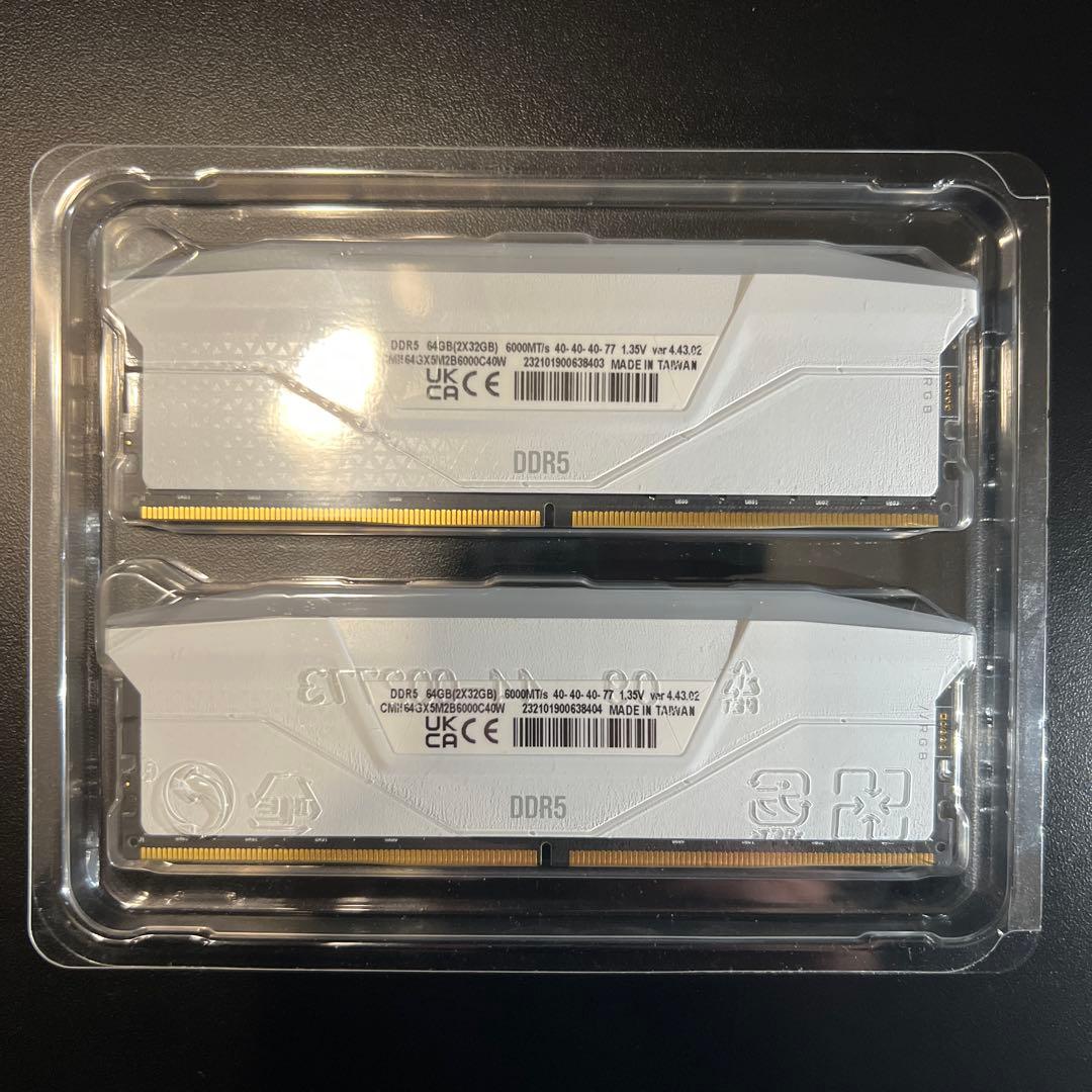 【しすか②】CORSAIR VENGEANCE RGB DDR5 32GB