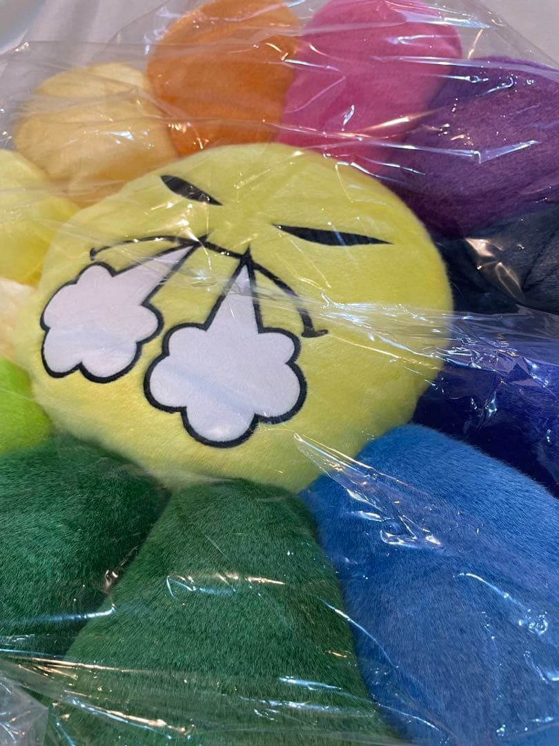 村上隆　kaikai kiki フラワー　クッション　60cm 顔文字　絵文字