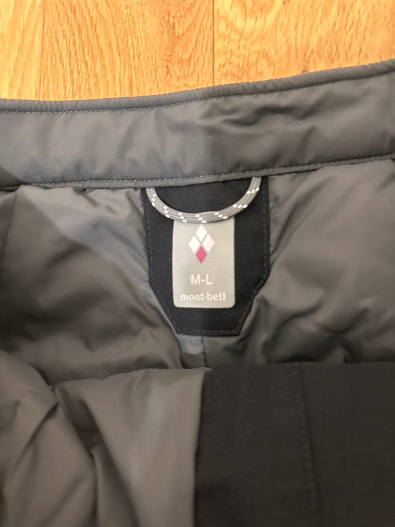 美品　モンベル ドライテックインシュレーテッドパンツ レディース M-Lブラック