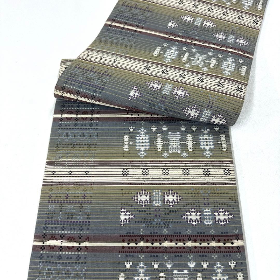 専用帯6216 4981 5787 三点セット ●高級 正絹 花織 六通 袋帯