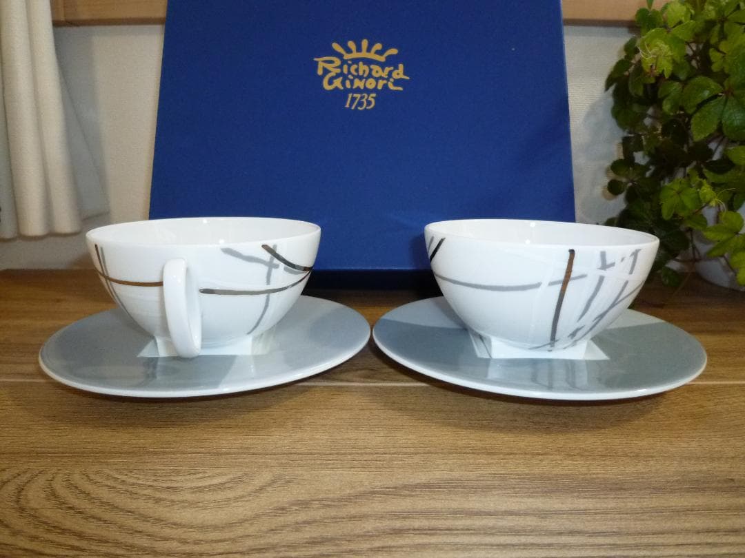 リチャードジノリ メトロポール カップ＆ソーサーと 深皿