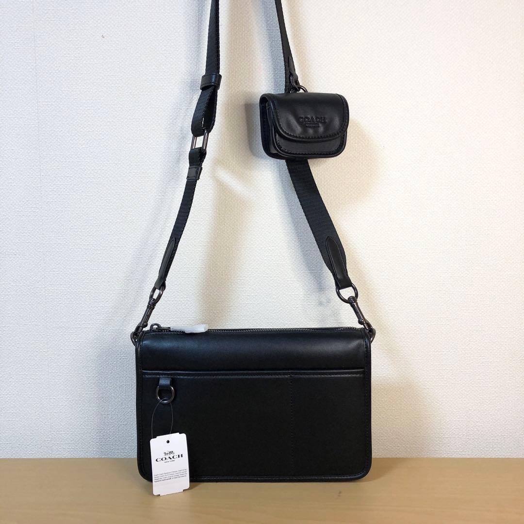 コーチ　未使用　2WAY ショルダーバッグ　ヘリテージ　ポーチ付　COACH