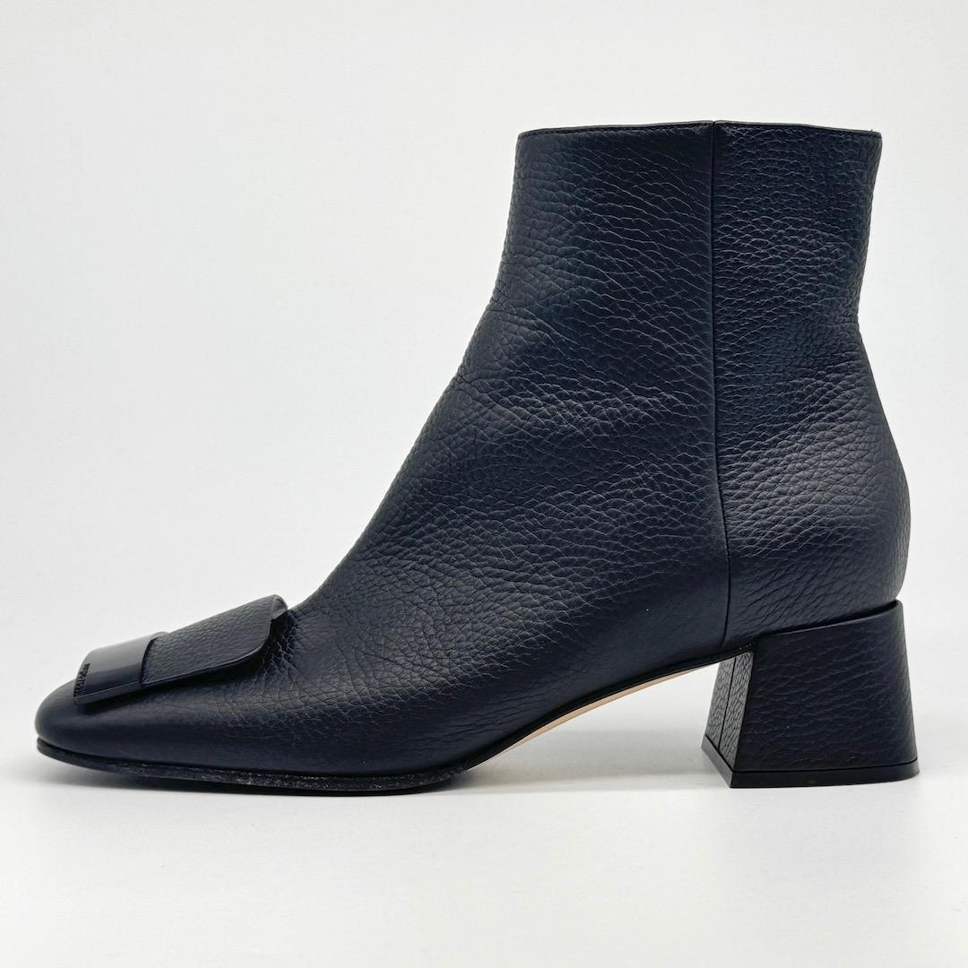 Sergio Rossi SR1 ショートブーツ ブーティ 黒 37.5