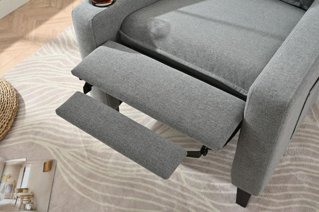 リクライニングソファ リクライニングチェア スマホホルダー カップホルダー付き