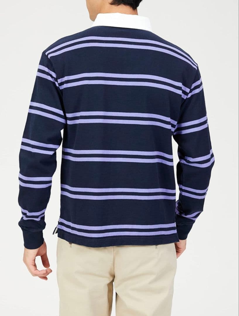 カンタベリー 長袖 ラガーシャツ XL 美品 ブルーパープル GOLDWIN製