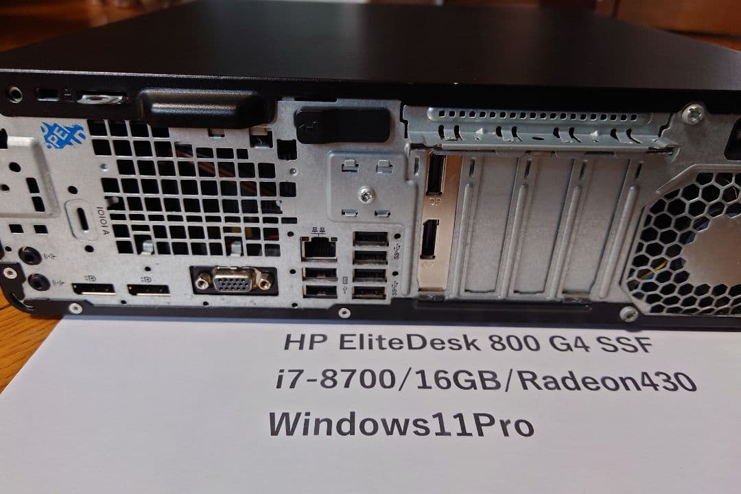 Windowsデスクトップ HP Elitedesk 800 G4 SFF win11 i7-8700 1
