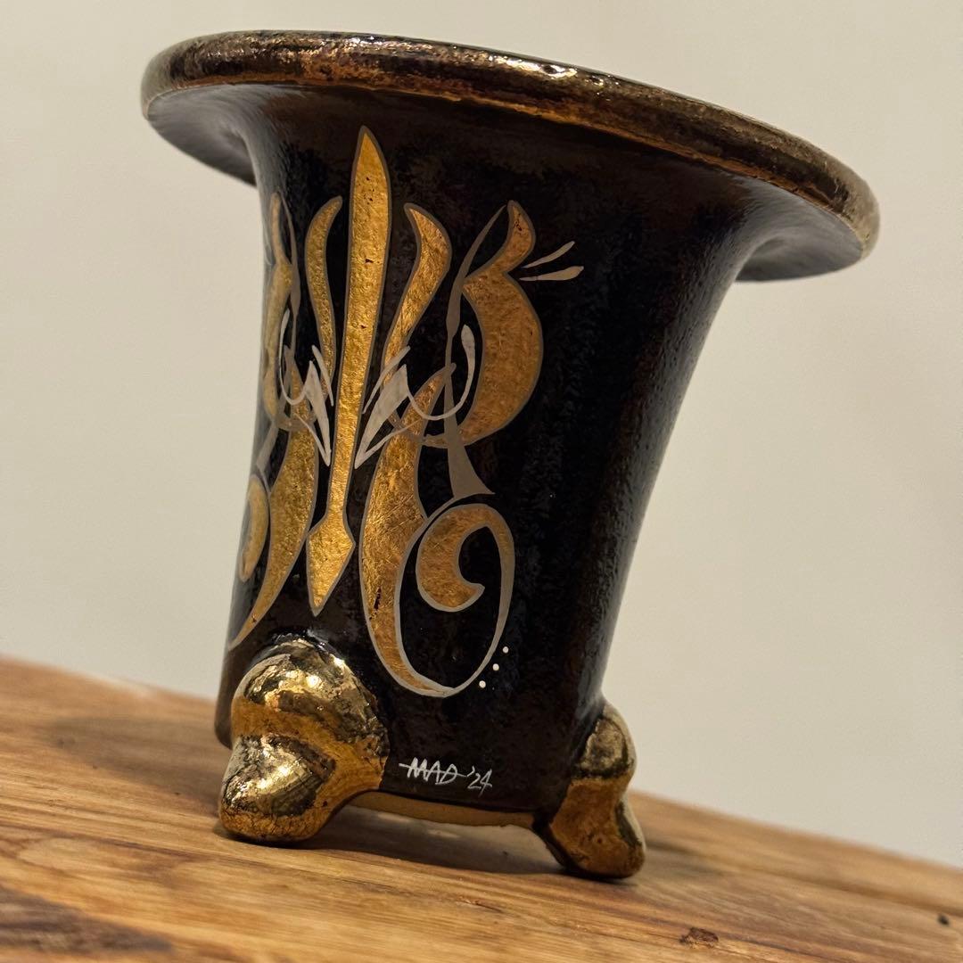 PINSTRIPE-万年青鉢 春光園 植木鉢(新品未使用)