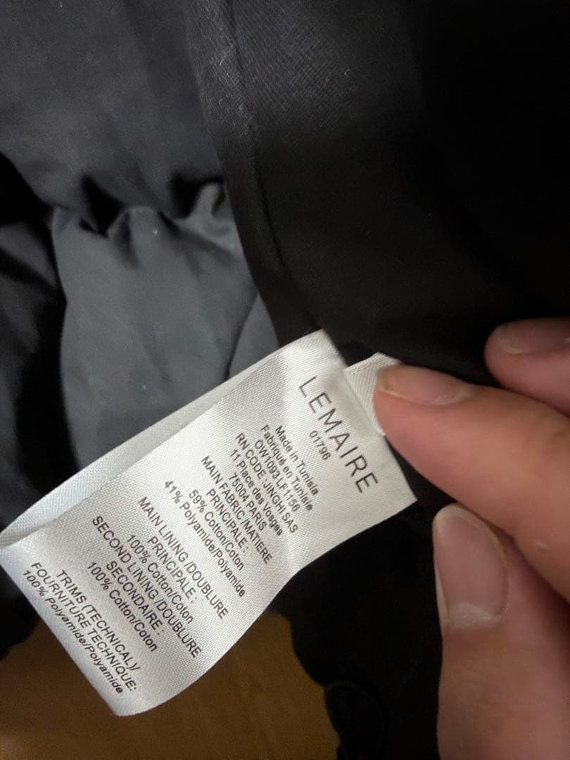 LEMAIRE ダウン　ブラウン　サイズ40