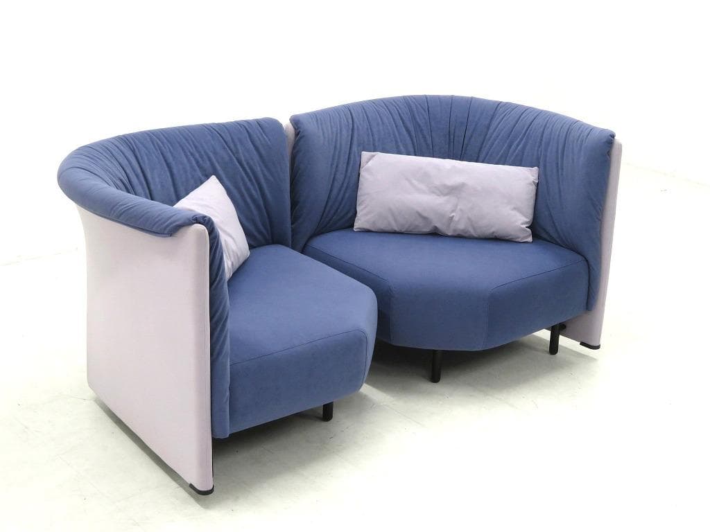 カッシーナ　ビンテージ　ポストモダン　サンパン　2人掛けソファ　ラブソファ