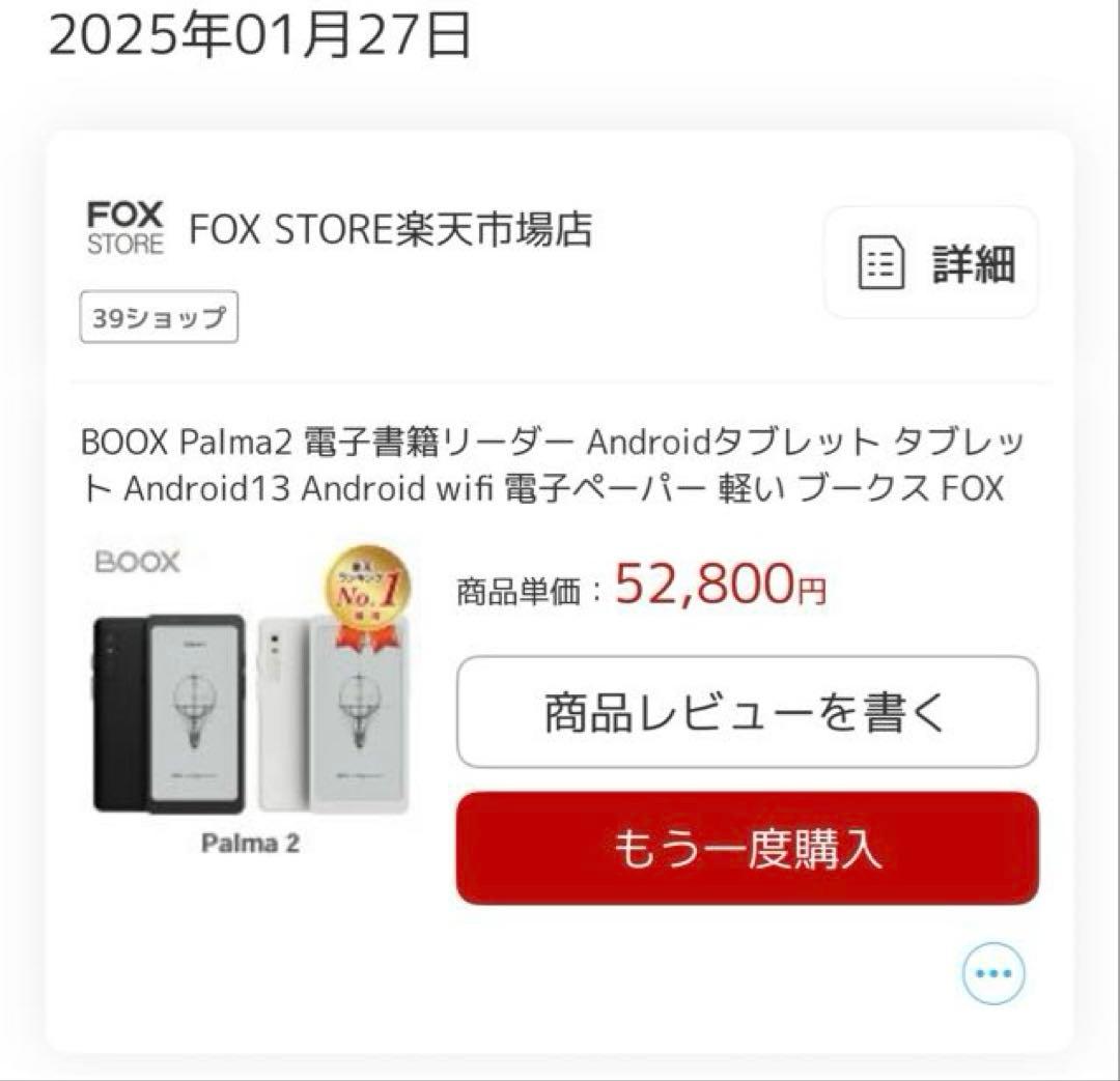 Onyx Boox Palma 2 電子書籍リーダー本体 黒