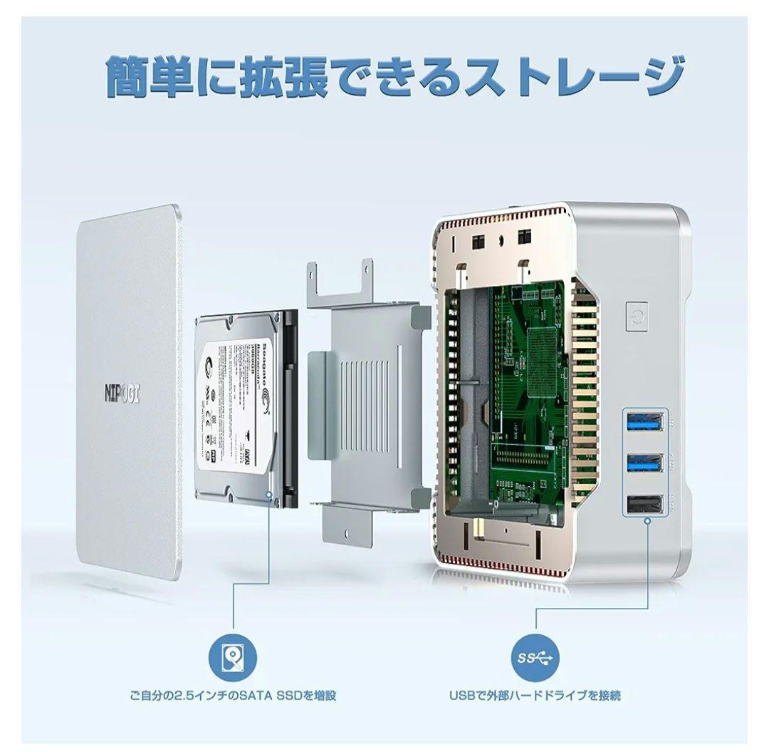 NiPoGi ミニPC Windows11 pro搭載