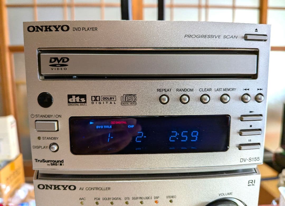 ONKYO 5.1CHホームシアターシステム　AVコントローラ、DVDプレーヤー