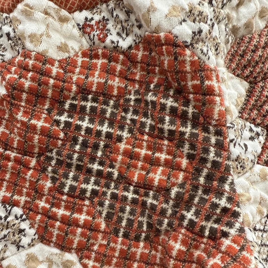 fish and kids パッチワークジャガードパンツ