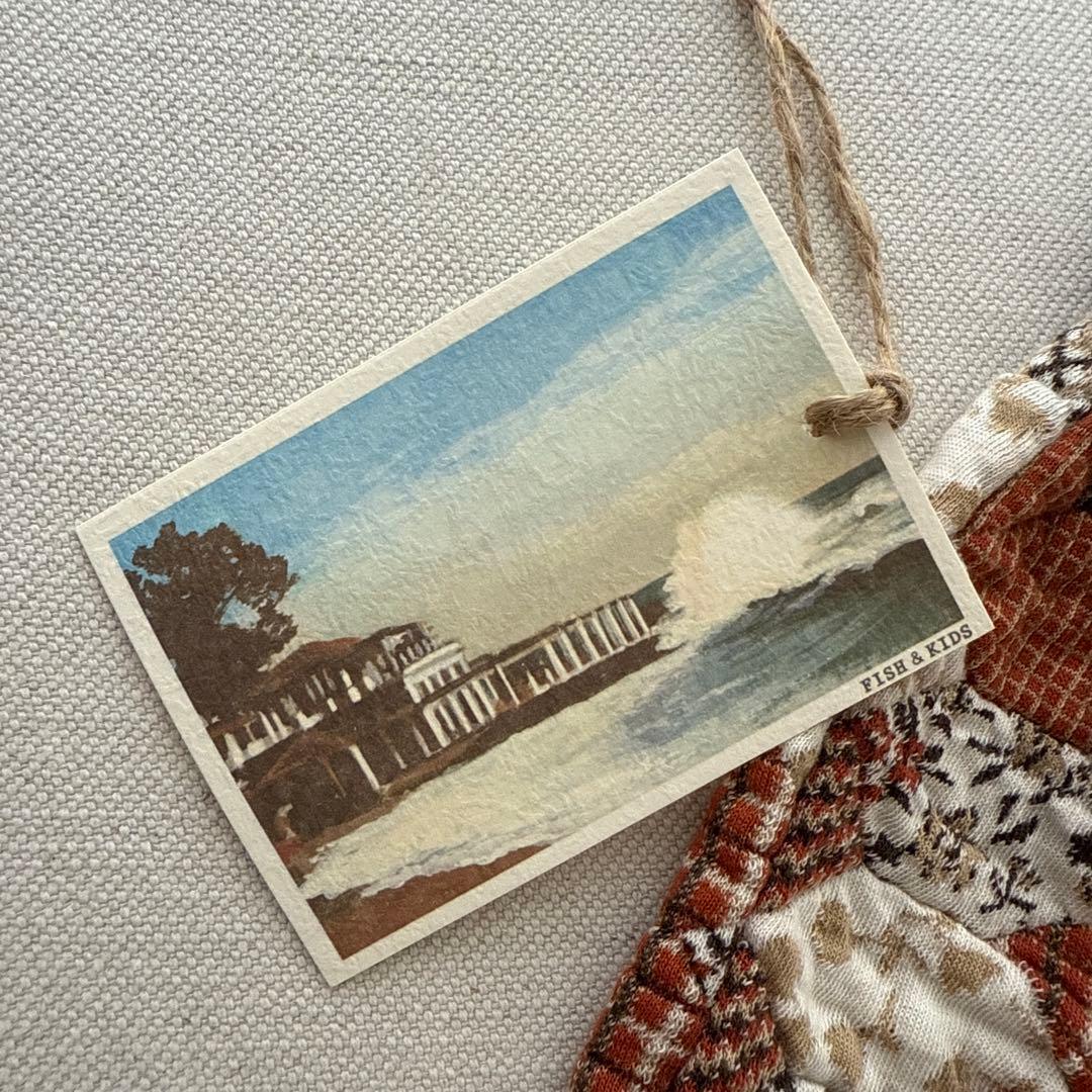 fish and kids パッチワークジャガードパンツ