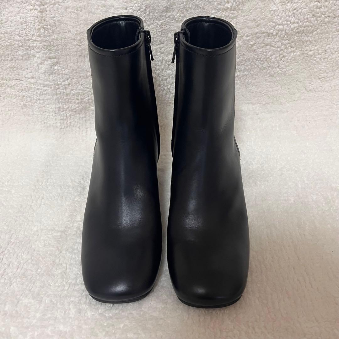 【PELLICO】極美品 ショート ブーツ ブラック サイドジップ 35