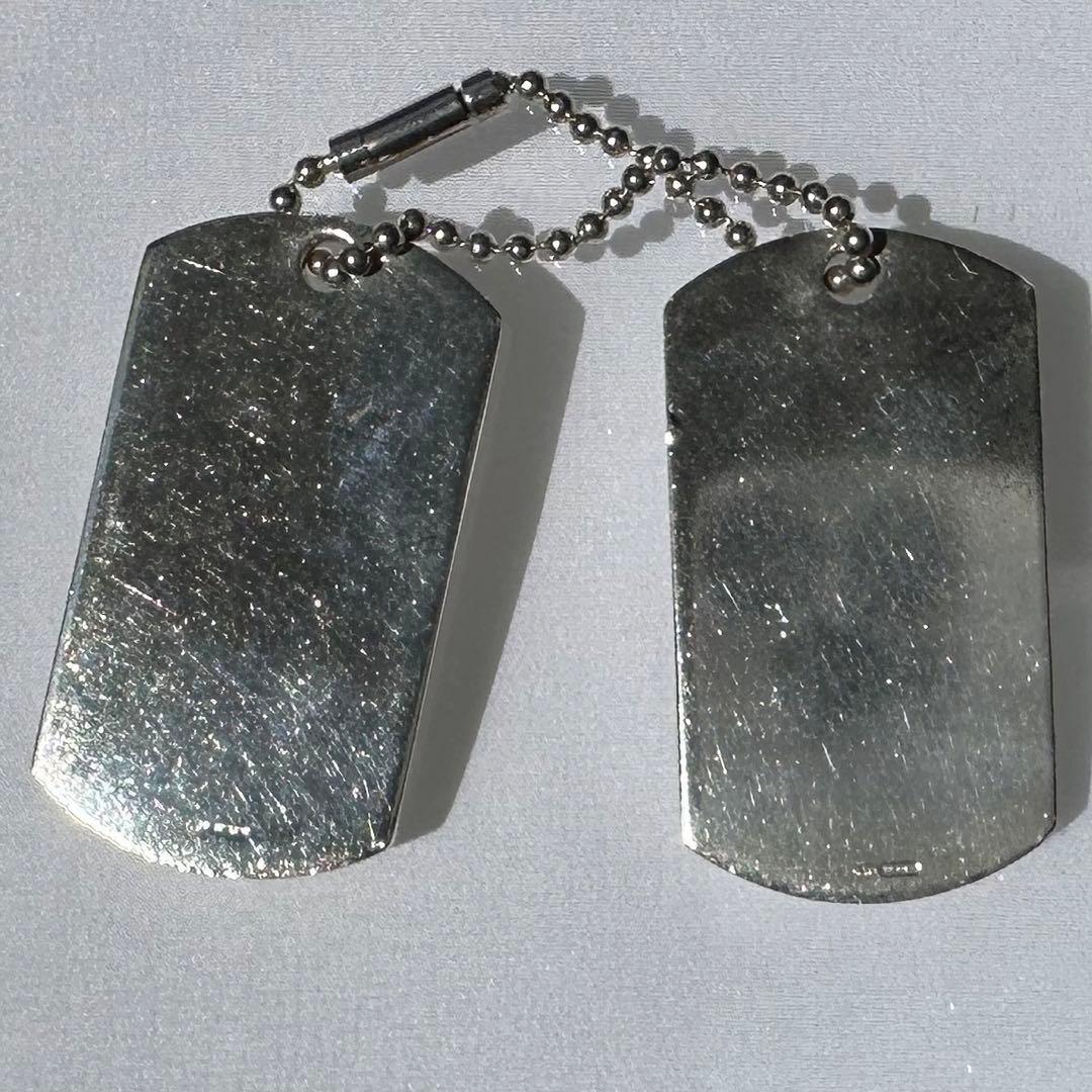 GUCCI グッチ　ドッグタグ　ロゴプレート　SV925キーホルダー　2プレート