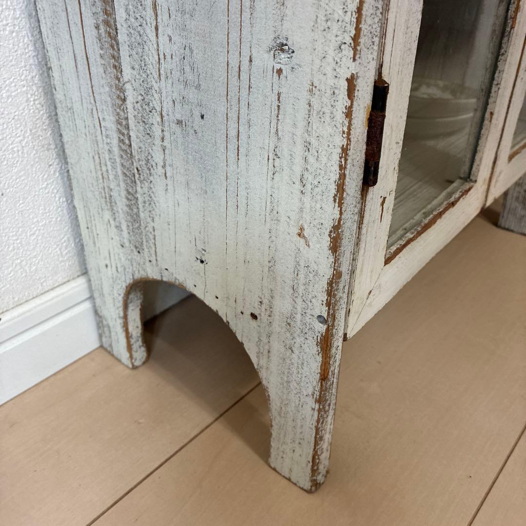 ヴィンテージ ガラスキャビネット ※本体のみ。中身は付きません