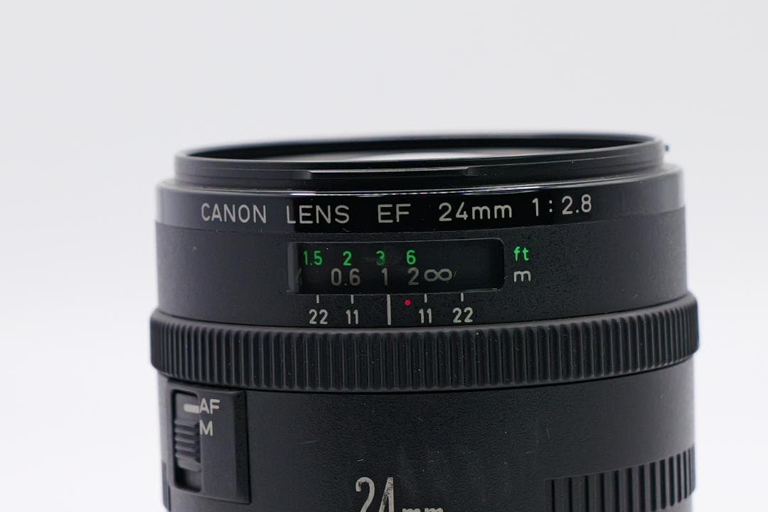 【完美品】Canon EF 24mm f/2.8 広角レンズ