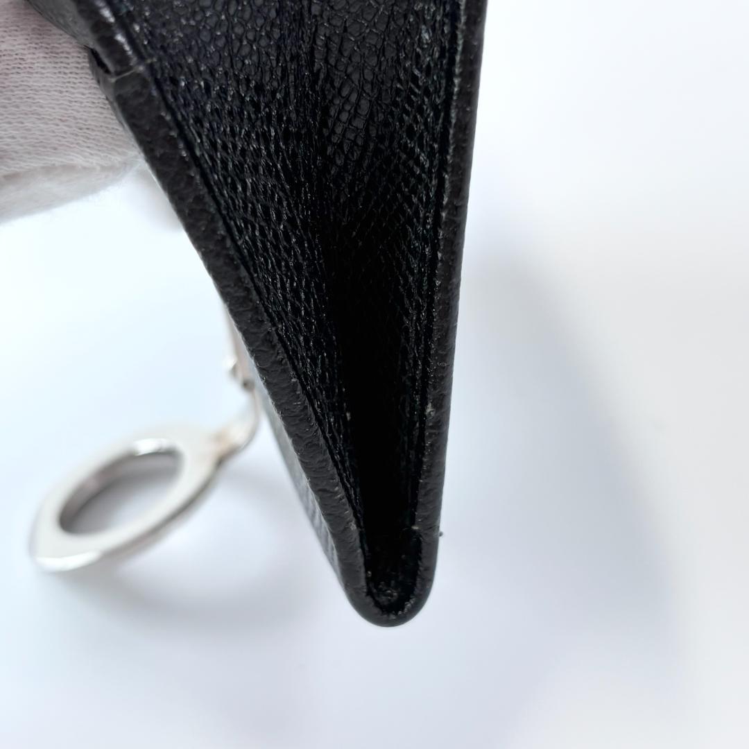 【美品】ブルガリ　カードケース　名刺入れ　レザー　ビーゼロワン　ブランド　リング