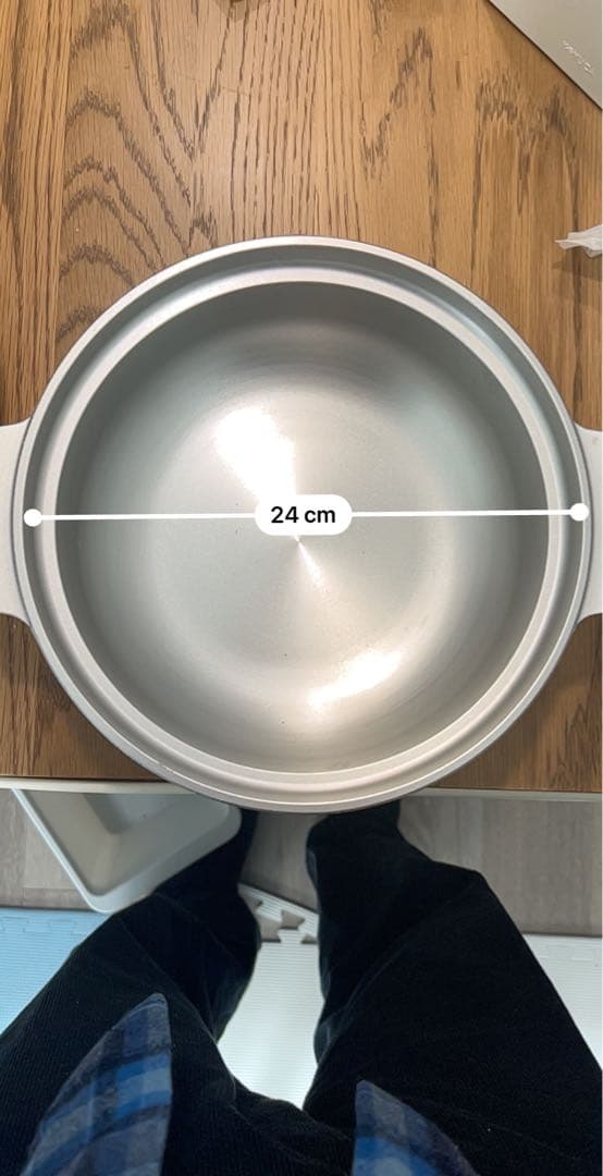  peak アルミ土鍋 直径約24cm 蓋付き