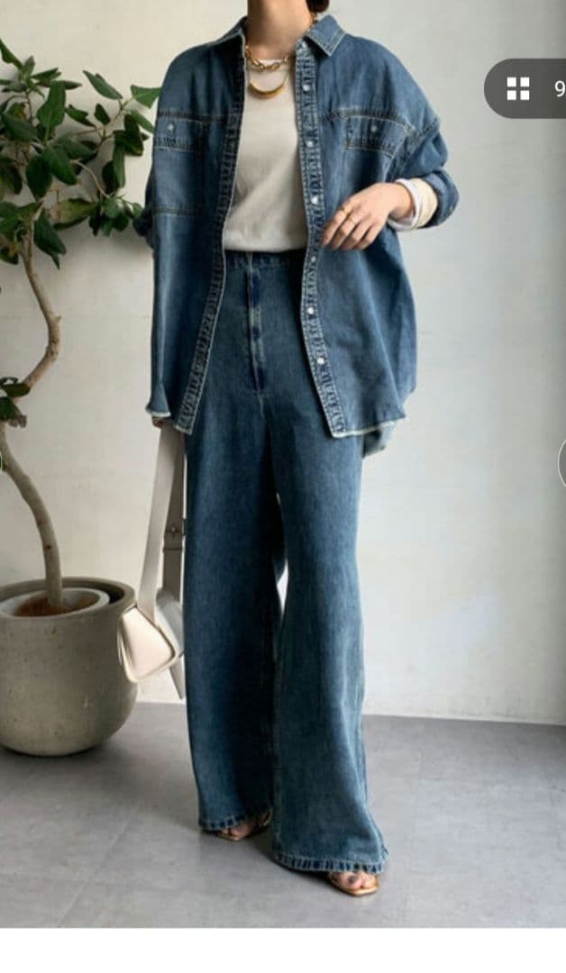 人気完売商品！新品　DOUDOU リヨセルデニムシャツ　2025年購入　ドゥドゥ