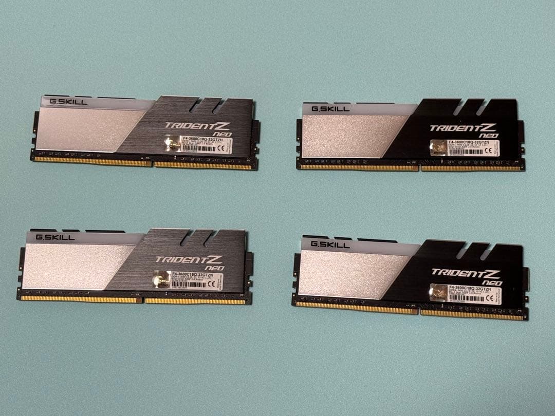 G.SKILL TRIDENT Z NEO DDR4 3600hz 8GB×4枚