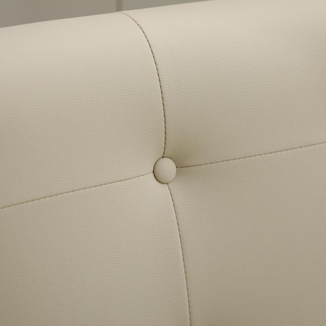 【新品】3人掛けソファ ダークブラウンPVCレザー 高級感